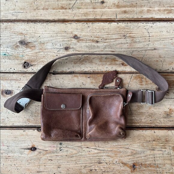 Vintage Roots Canada Unisex Genuine Leather Fanny Pack Belt Bag. - Picture 2 of 6